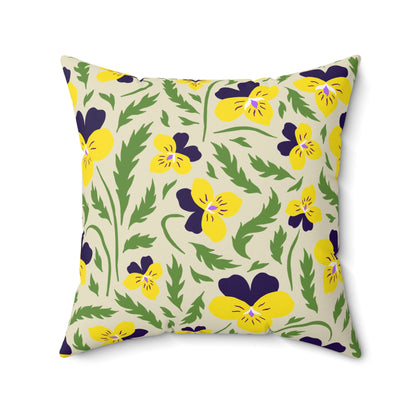 Violet Pansy - Indoor Throw Pillow