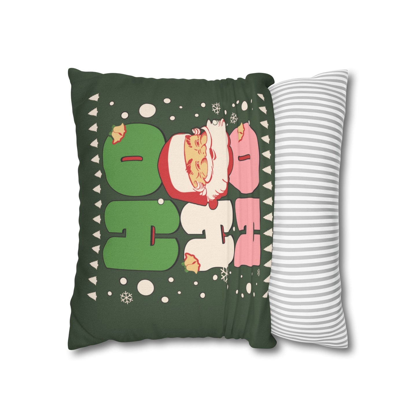 Green Santa Claus Pillow Cover