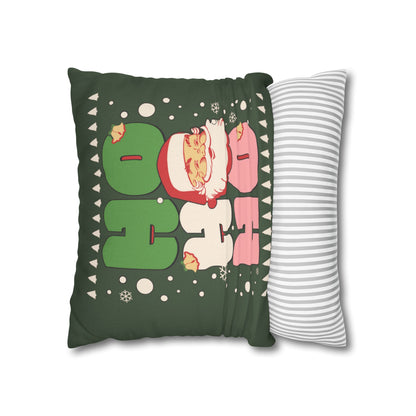 Green Santa Claus Pillow Cover