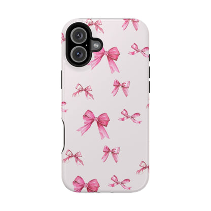 Coquette Pink Bow MagSafe iPhone Case