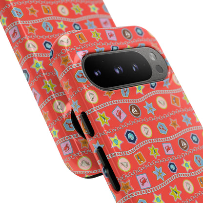 Colorful Summer Icon Patterned Phone Case - iPhone, Pixel, and Samsung Galaxy