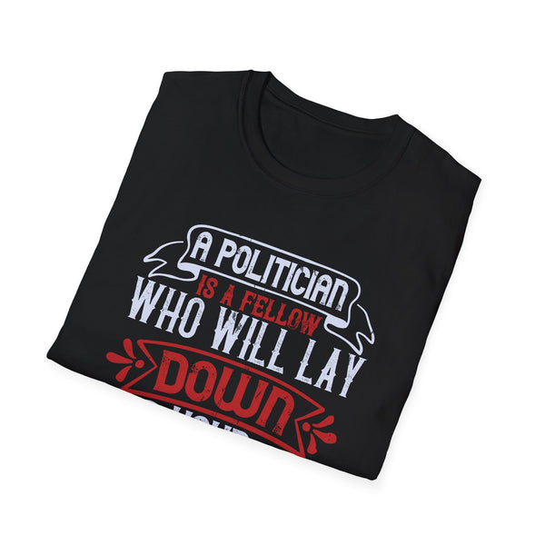 Funny Political Unisex Softstyle T-Shirt Funny TShirt Election 2024