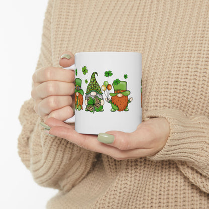 Chillin With My Gnomies | St. Patrick's Day Shamrock Coffee Mug | 11oz 15oz