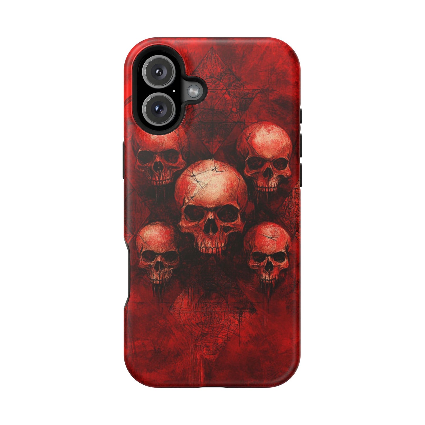 Red Skulls MagSafe iPhone Case
