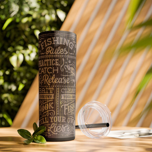 Fishing Rules - 20oz Skinny Tumbler