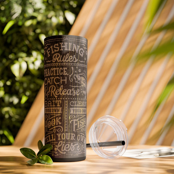 Fishing Rules 20oz Skinny Tumbler