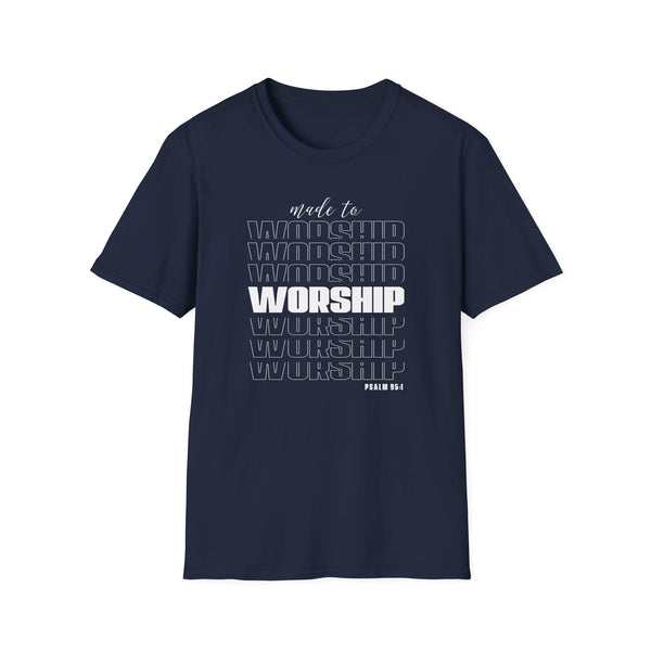 Made to Worship TShirt Unisex Softstyle T-Shirt Christian TShirt