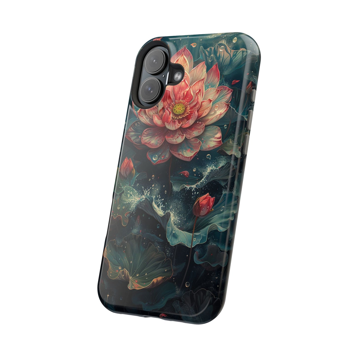 Elegant Lotus Blossom Artistic MagSafe iPhone Case
