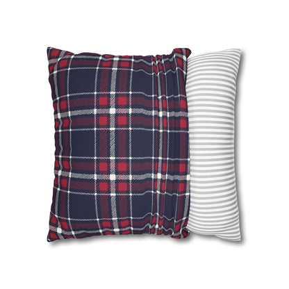 Blue & Red Plaid Christmas Pillowcase