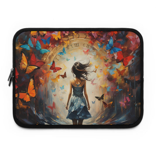 Girl Against Time Laptop Sleeve