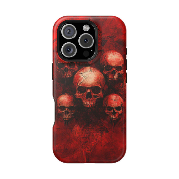 Red Skulls MagSafe iPhone Case