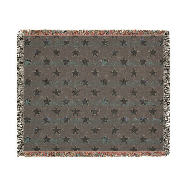 Patriotic Star Woven Blanket - Horizontal