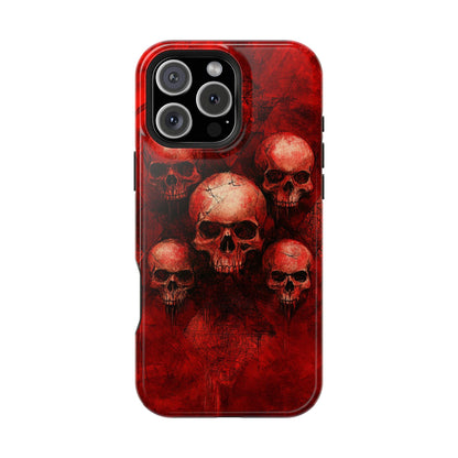 Red Skulls MagSafe iPhone Case