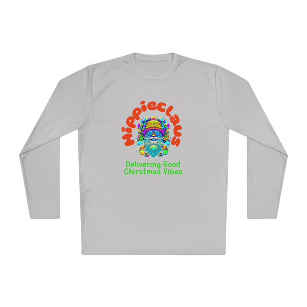 Unisex Long Sleeve TShirt Hippie Claus Graphic Tshirt Funny Tee