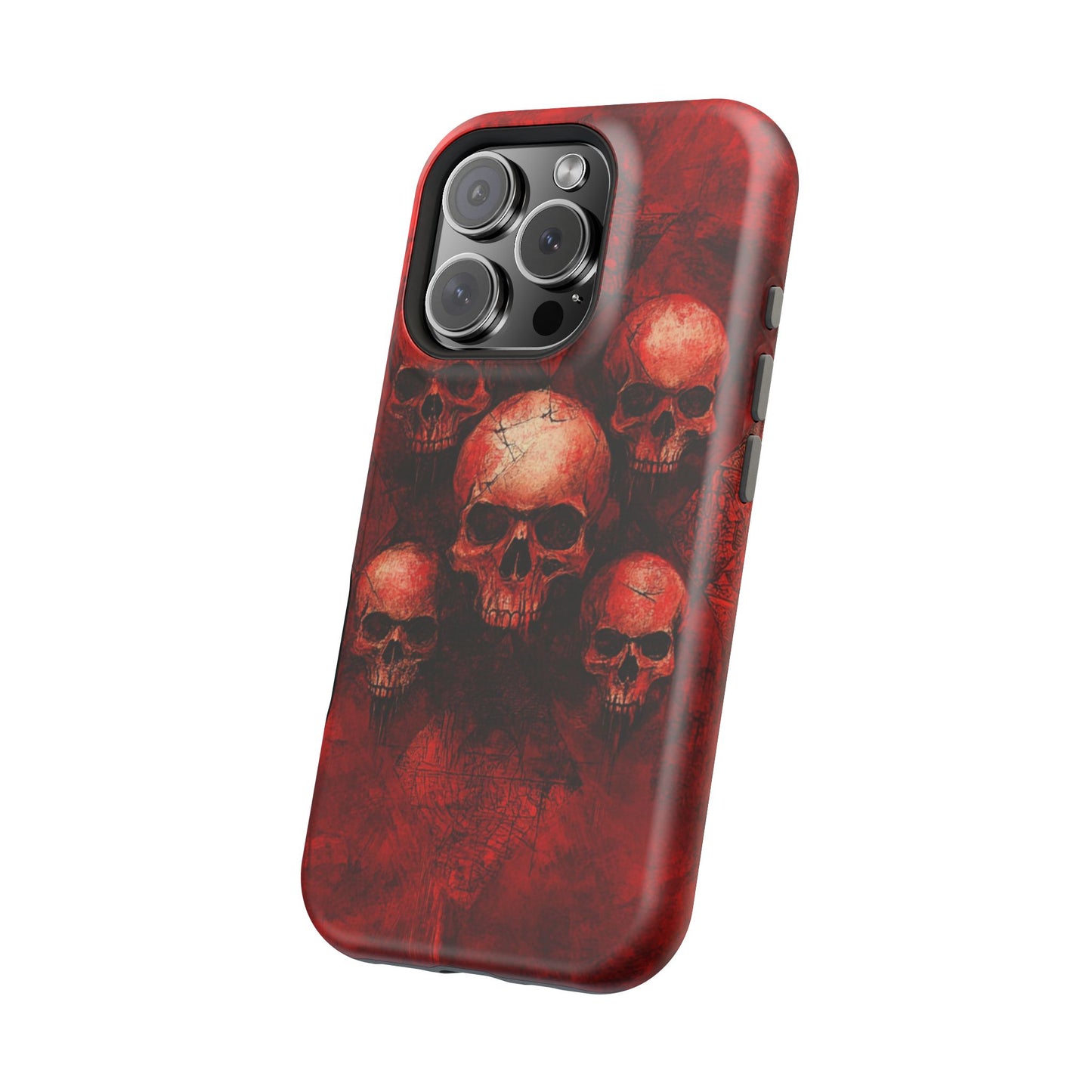 Red Skulls MagSafe iPhone Case