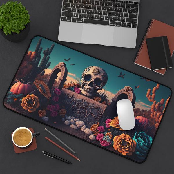 Day of the Dead Desk Mat, Custom Desk Mat, Gamer Desk Mat, Custom Day of the Dead Desk Mat for Gaming or Home Office