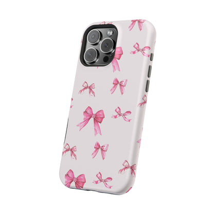 Coquette Pink Bow MagSafe iPhone Case