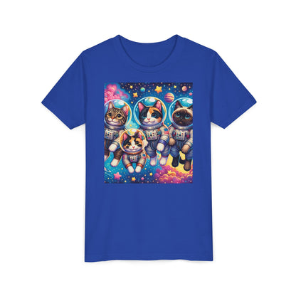 Kids Cats In Space TShirt Kids Graphic Tee