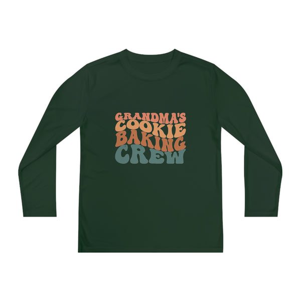 Kids Long Sleeve Grandma Cookie Baking Crew