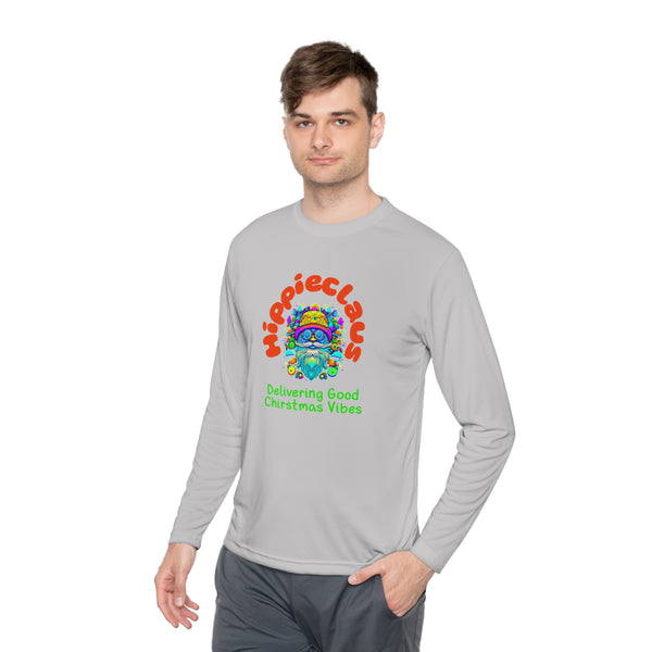 Unisex Long Sleeve TShirt Hippie Claus Graphic Tshirt Funny Tee