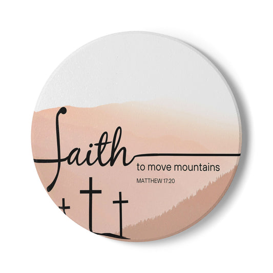 Faith-Inspired Ceramic Coaster
