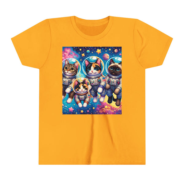 Kids Cats In Space TShirt Kids Graphic Tee