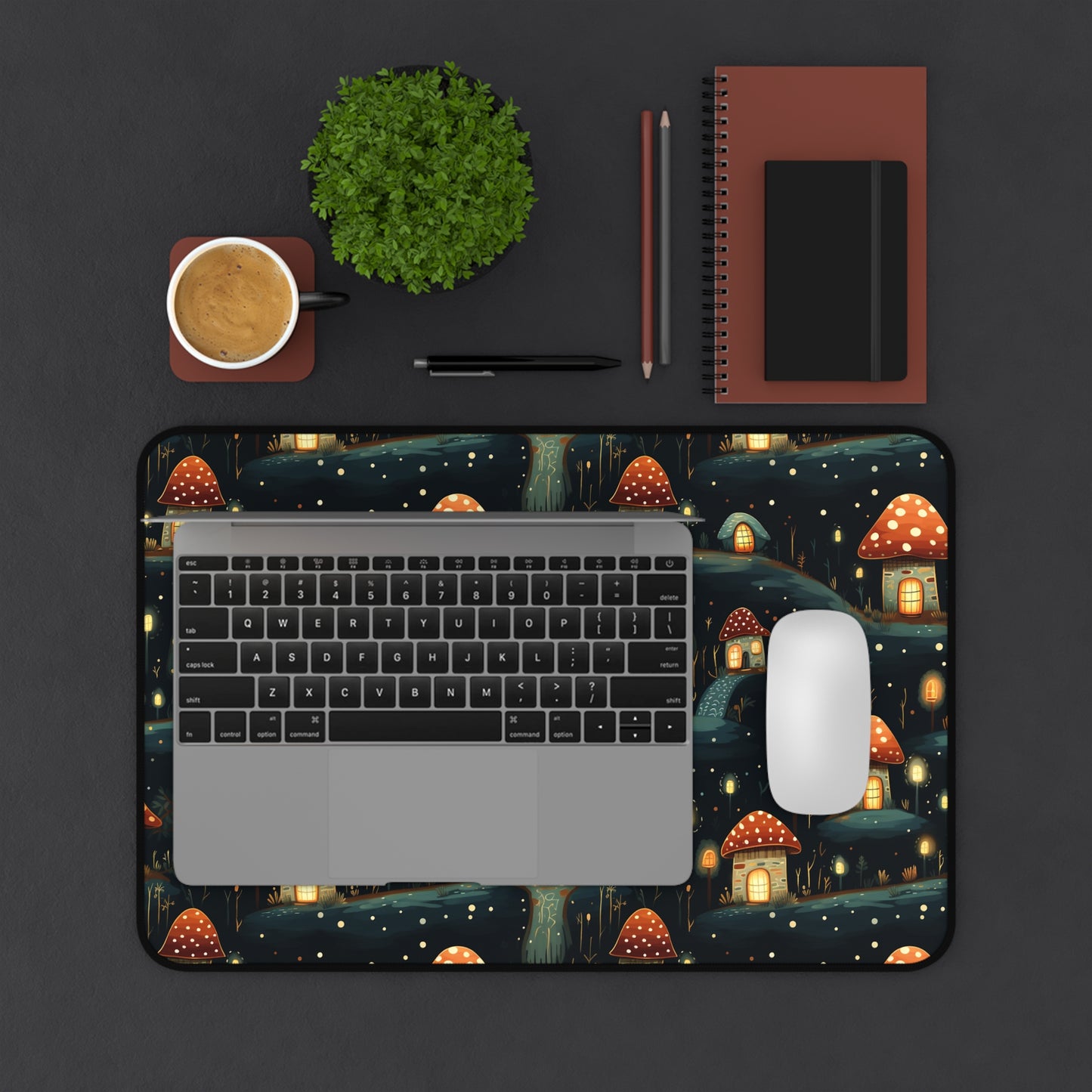 Cottagecore Village Large Desk Mat