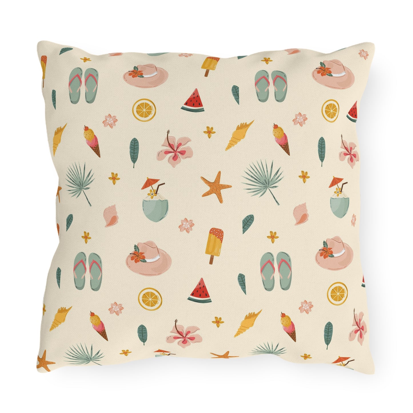 Summer Themed - Outdoor Throw Pillow