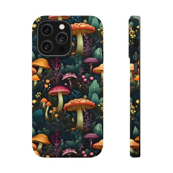 Mushroom Forest Magnetic Tough iPhone Case - Enchanting, Durable, and Unique