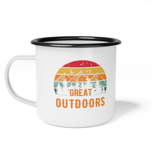 Great Outdoors - 12oz Enamel Camping Mug