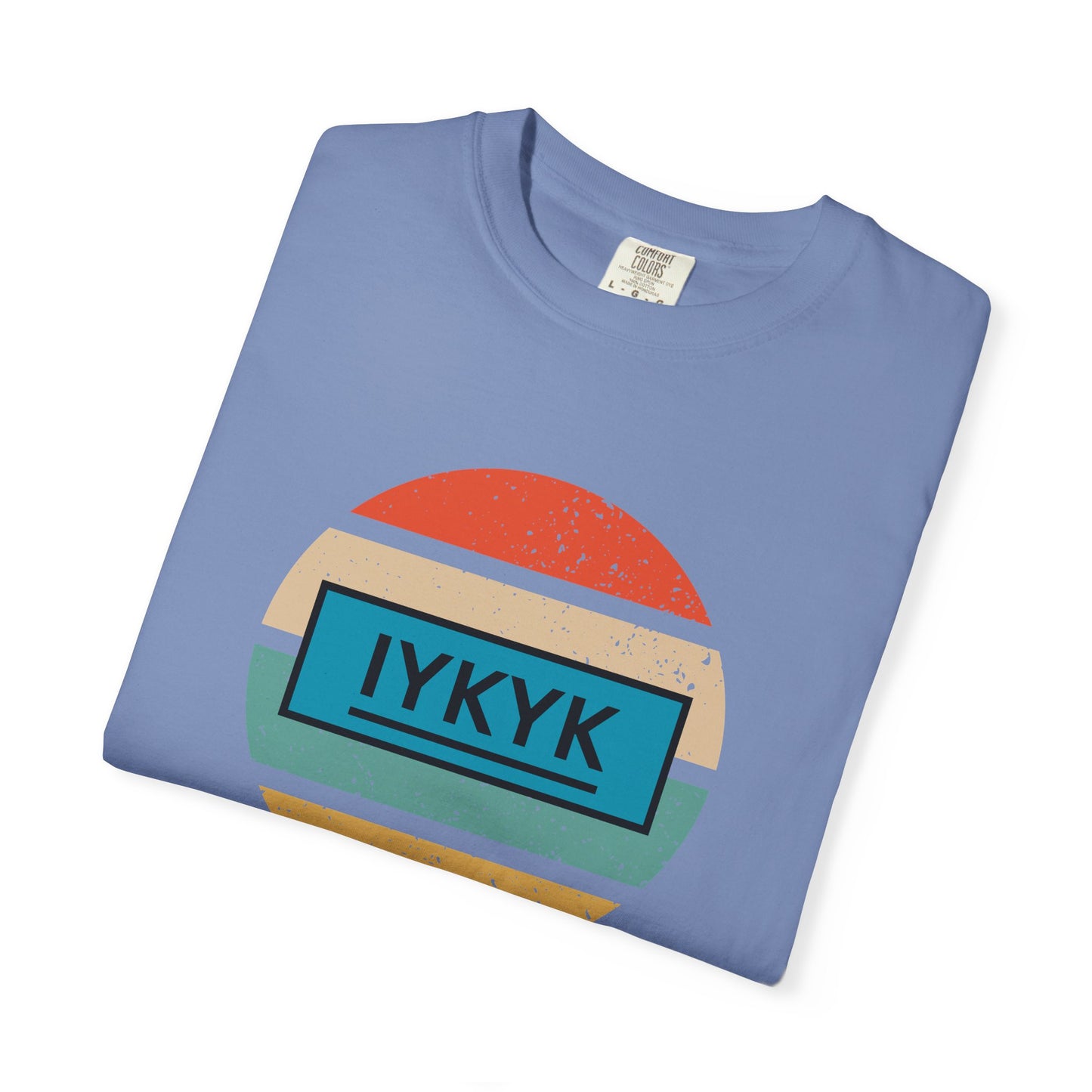 IYKYK Vintage Style Tee with Retro Rainbow