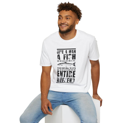 Give a Man a Fish - Unisex Softstyle T-Shirt