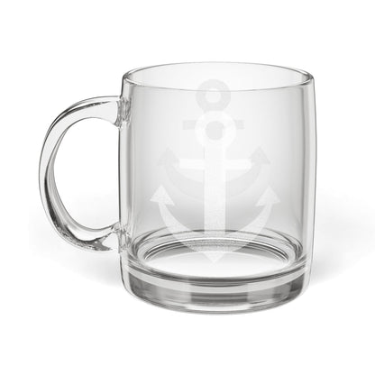 Nautical Anchor Glass Coffee Mug
