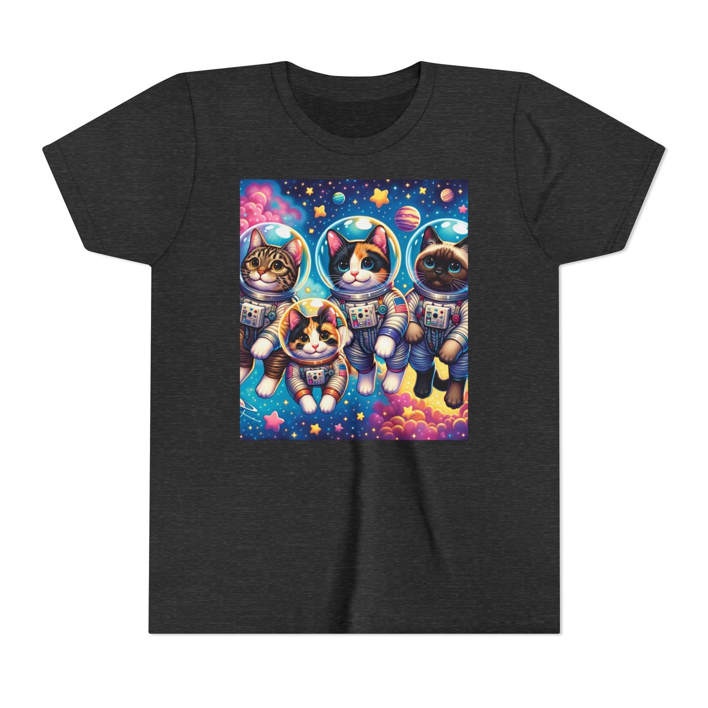 Kids Cats In Space TShirt Kids Graphic Tee