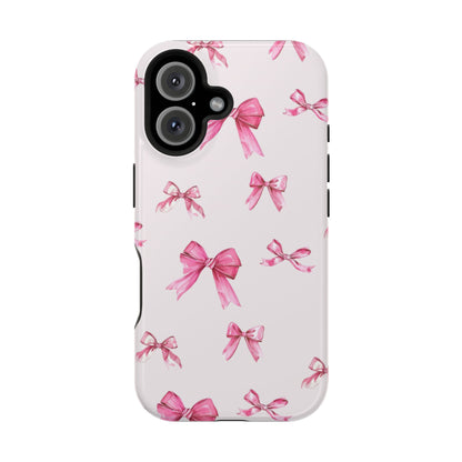Coquette Pink Bow MagSafe iPhone Case