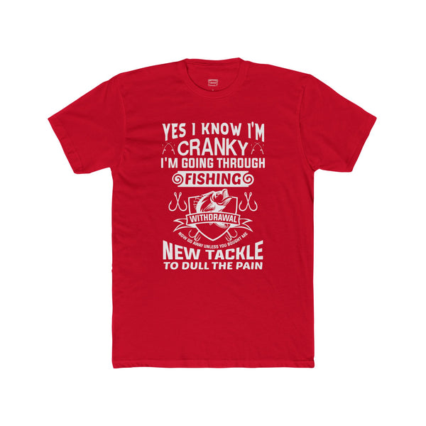 Cranky Fisherman Cotton Fishing TShirt Cotton Crew Tee Graphic TShirt