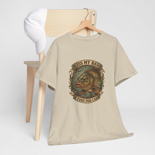 Kiss My Bass, Fish For Cash - Bass Angler Tee