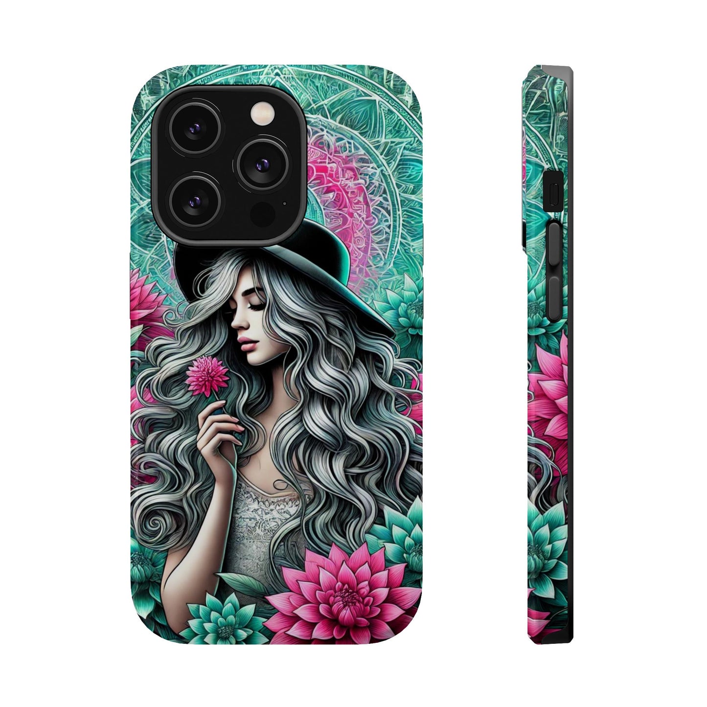 Boho Chic Floral MagSafe iPhone Case