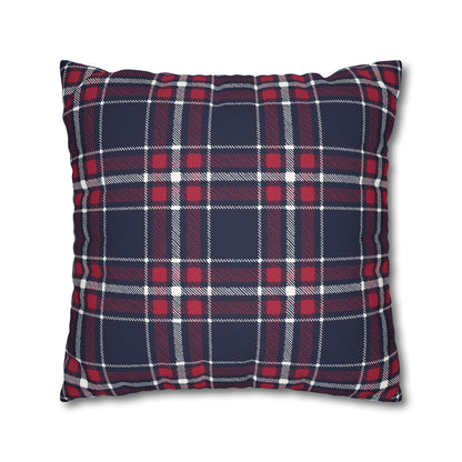 Blue & Red Plaid Christmas Pillowcase