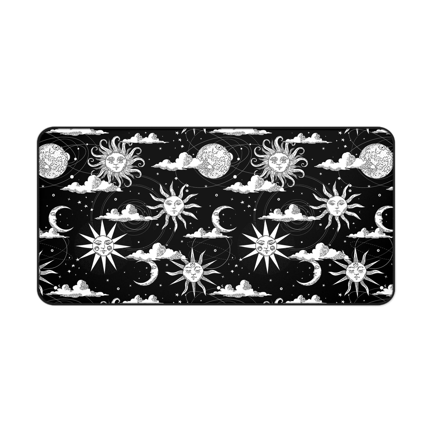 Celestial Sun and Moon Desk Mat