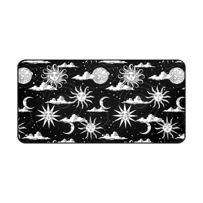 Celestial Sun and Moon Desk Mat