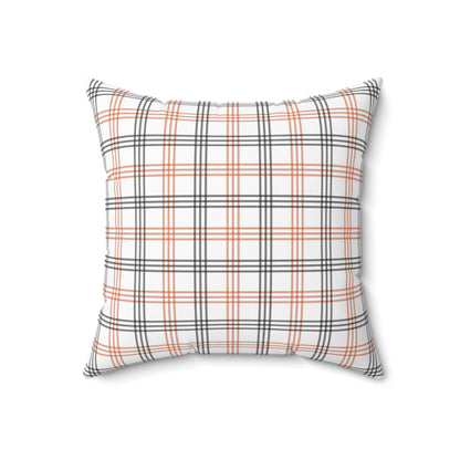 Cutest Pumpkin in the Patch - Indoor Throw Pillow – Double-Sided Fall Pillow with Plaid Bow Design