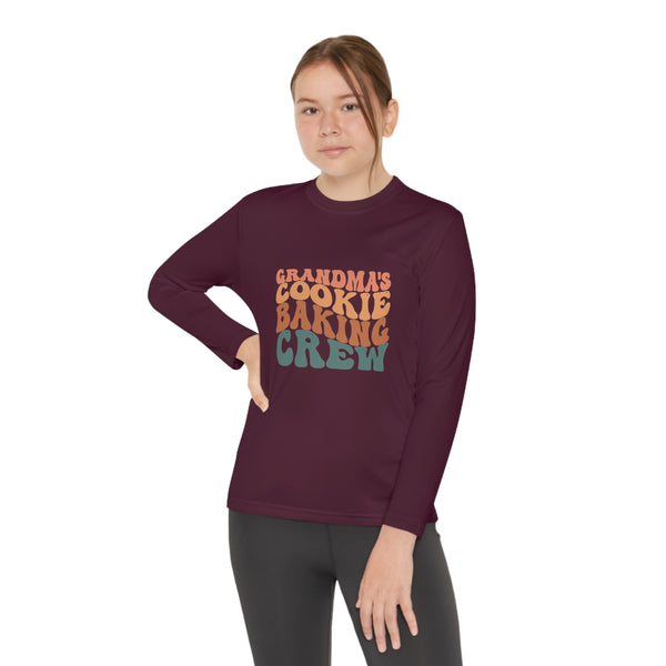 Kids Long Sleeve Grandma Cookie Baking Crew