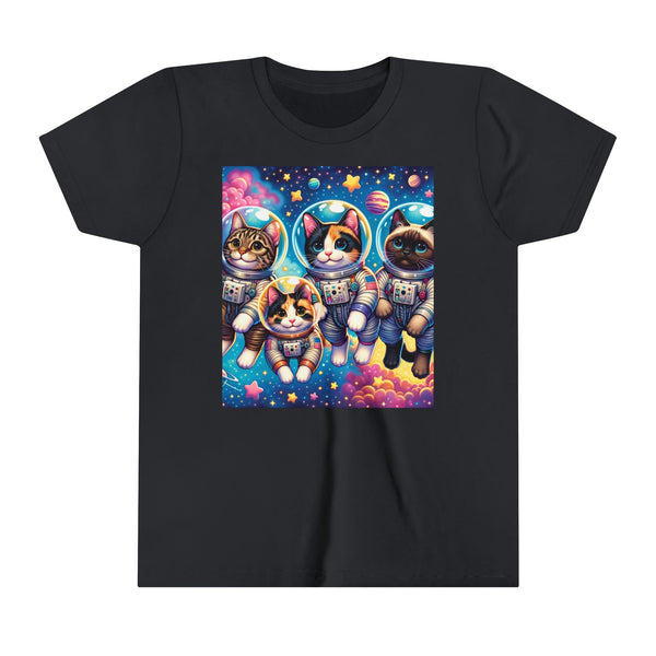 Kids Cats In Space TShirt Kids Graphic Tee