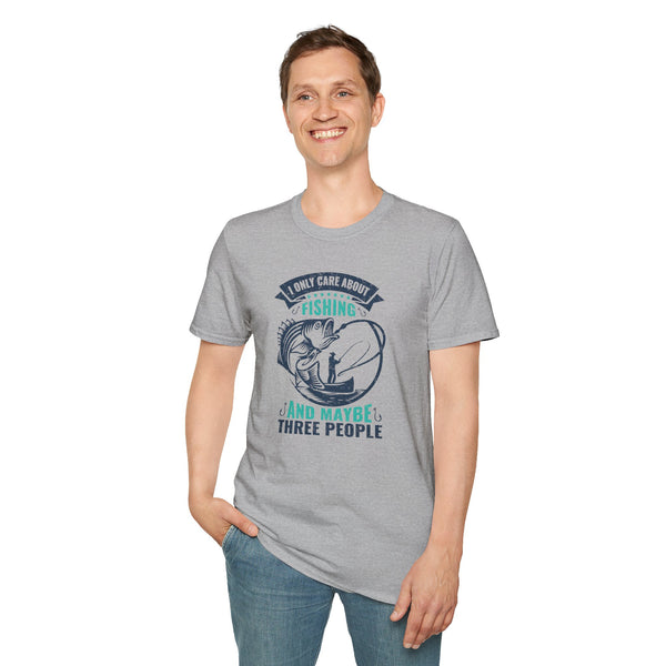 I Like Fishing and 3 People - Classic T-Shirt