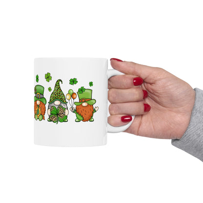 Chillin With My Gnomies | St. Patrick's Day Shamrock Coffee Mug | 11oz 15oz