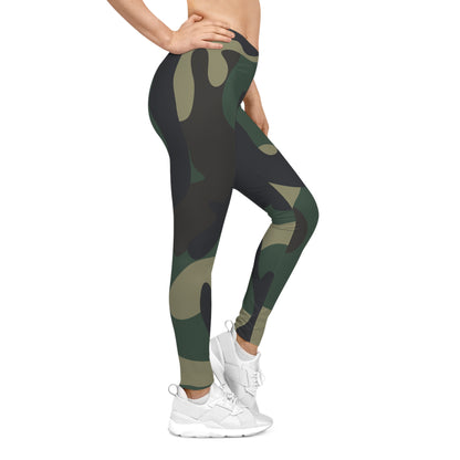 Classic Green Camo Leggings – Silky Smooth Casual Wear