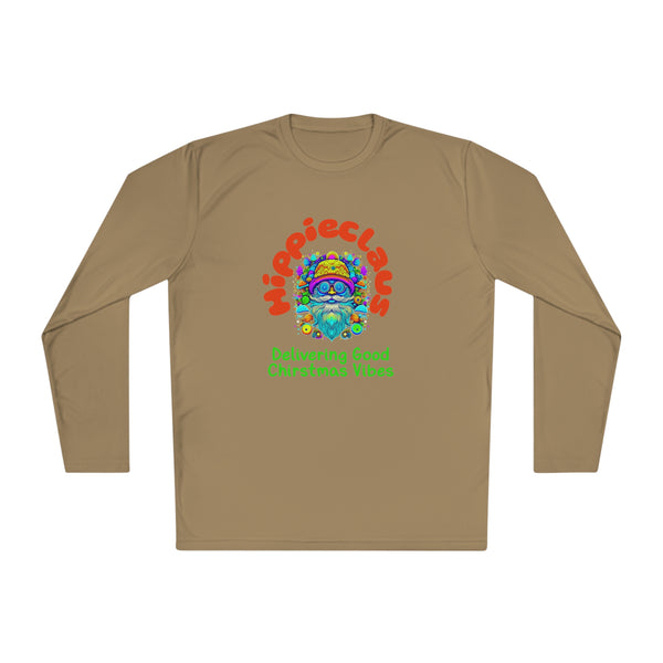 Unisex Long Sleeve TShirt Hippie Claus Graphic Tshirt Funny Tee