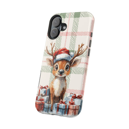 Festive Reindeer MagSafe Christmas iPhone Case