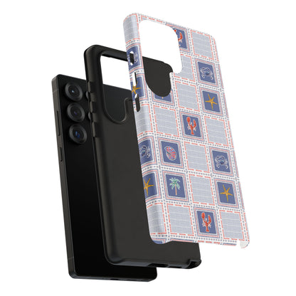 Lobsters Sailboats Seashells - Cell Phone Tough Case